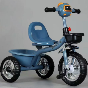 Penjualan laris Model baru sederhana gaya Cina Indah 3 roda mainan anak bayi sepeda roda tiga belanja Online untuk 2-8 tahun anak-anak - Product Image 2