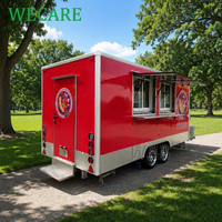 WECARE Remorque de restauration, fabricant de food trucks, bar à cocktails mobile, food truck BBQ et pizza avec cuisine complète