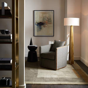 <span class=keywords><strong>Lampadaire</strong></span> en laiton moderne de luxe pour hôtel, sculptural, en laiton massif, avec abat-jour en coton, LED E26, vente en gros transfrontalière, <span class=keywords><strong>Lampadaire</strong></span> en laiton Morgins - Product Image 3