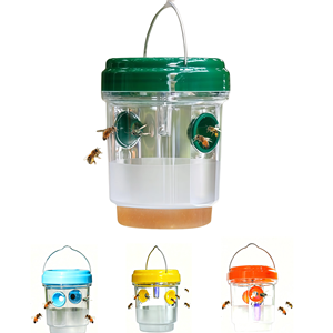 กับดักตัวต่อสัตว์รบกวนพลังงานแสงอาทิตย์แบบพรีเมียม สำหรับแขวนกลางแจ้ง ดักจับแมลงวันผลไม้ พร้อมคุณสมบัติกันน้ำ IPX4 กำจัดแมลงในสวน - Product Image 1
