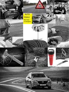 Ensemble de trousse d'urgence de sécurité automobile 2 en 1 comprenant une <span class=keywords><strong>veste</strong></span> triangulaire et réfléchissante - Product Image 6