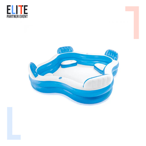 <span class=keywords><strong>Piscine</strong></span> gonflable familiale <span class=keywords><strong>INTEX</strong></span> 56475 pour l'extérieur, en PVC vinyle, avec 4 sièges intégrés pour le nettoyage - Product Image 2