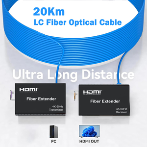 Yeni tasarım 20KM 4K60Hz DP <span class=keywords><strong>HDMI</strong></span> Fiber genişletici üzerinde yayın üretimi için 4:4:4 HDR Video iletimini destekler - Product Image 5