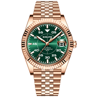 Montre-bracelet mécanique automatique pour homme de haute qualité, lumineuse, avec date, étanche, en acier inoxydable, idéale pour un cadeau