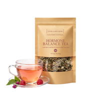 Thé de fertilité personnalisé pour femmes, soutien du cycle menstruel avec racine de maca, ashwagandha, sans caféine, en feuilles entières pour femmes