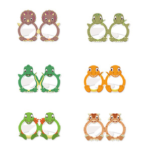 Dinosauro animale simpatico cartone animato 3D occhiali nuovi oggetti <span class=keywords><strong>di</strong></span> scena per foto <span class=keywords><strong>di</strong></span> carta per feste per bambini decorazioni <span class=keywords><strong>di</strong></span> carnevale - Product Image 5