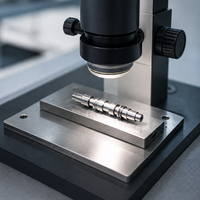 Bobine de vanne doseuse multi-canaux en acier inoxydable usinée CNC suisse sur mesure pour vannes doseuses pneumatiques et de fluides compactes