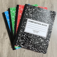 B5 pas cher école étudiant exercice Composition cahier marbre Composition livre 7.5x9.75 pouces broché 100 feuilles