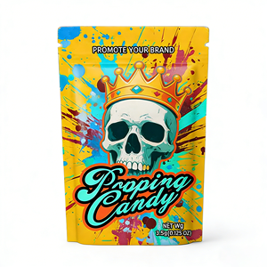 Buste Composite in <span class=keywords><strong>Mylar</strong></span> Piatte da 3,5g, Sacchetti Flessibili in Plastica per Alimenti, Buste Antiodore con Chiusura a Zip in Alluminio per Erbe - Product Image 1