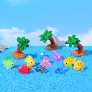 Figuras de animales marinos de dibujos animados, decoraciones en miniatura para acuarios, adornos de plástico suave para decoración de peceras WX-20250417 - Product Image 2