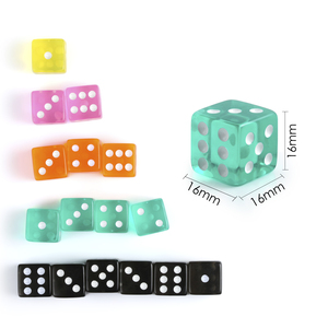 <span class=keywords><strong>Dadi</strong></span> da gioco D6 set di <span class=keywords><strong>dadi</strong></span> da gioco a sei facce, rotondi D6 16mm set di <span class=keywords><strong>dadi</strong></span> D6 angolari arrotondati di <span class=keywords><strong>dimensioni</strong></span> regolari per giochi da tavolo - Product Image 1