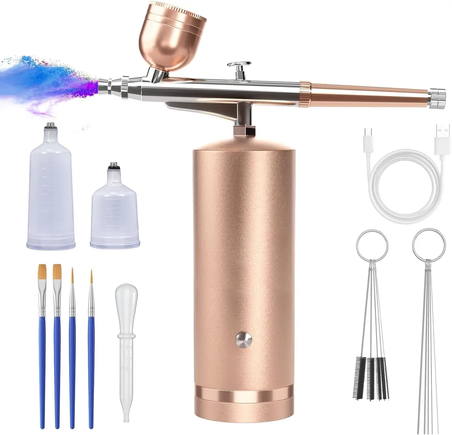 Tendência 2024 Suprimentos de barbeiro para Maquiagem Nail Art Airbrush Compressor Pincel de ar Pincel de ar com Compressor