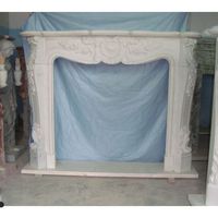 Cheminées intérieures en bois avec cadre en marbre, style antique traditionnel, pour hôtel et villa, blanc, 3 ans de garantie, insert hautement poli, naturel