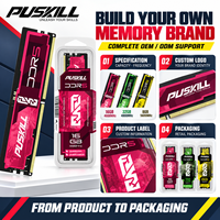 Mémoire RAM DDR5 PUSKILL 2x16 Go 6000 MHz CL30 pour ordinateur de bureau, latence ultra-faible, mise à niveau PC gaming, compatible Intel XMP 3.0 et AMD EXPO DDR5 UDIMM
