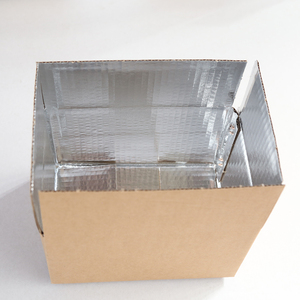 High Quality Insulation Aluminium Foil Foam Lined Frozen Food Meat Delivery Packaging Transport Box