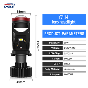 Prix d'usine DGLS, vente chaude, phares de projecteur LED Y7s Y7d <span class=keywords><strong>Y7</strong></span> Bi LED H4 Y6 LED <span class=keywords><strong>Y7</strong></span> Bi LED projecteur Y6 LED phare de voiture - Product Image 2