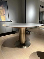 Table ronde en acier inoxydable, meuble de maison, 16 pouces