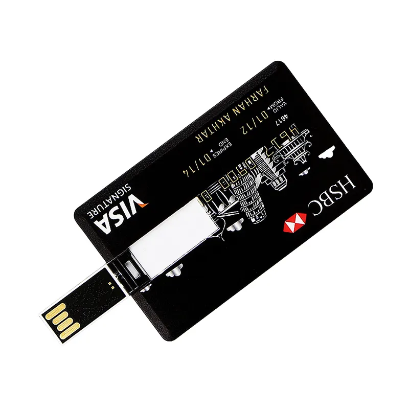 GITRA Großhandel Kunststoff Kreditkarte USB-Flash-Laufwerk 128MB 1GB 2GB 4GB 8GB 16GB 32GB Speicher karte mit benutzer definiertem Logo