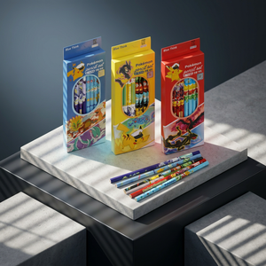 Korean pokemon Pencil <b>Set</b> 8 PCS B Lead Random Kids Graphite Writing Pencils Stationery School Anime Distributor Wholesale - Product Image 3