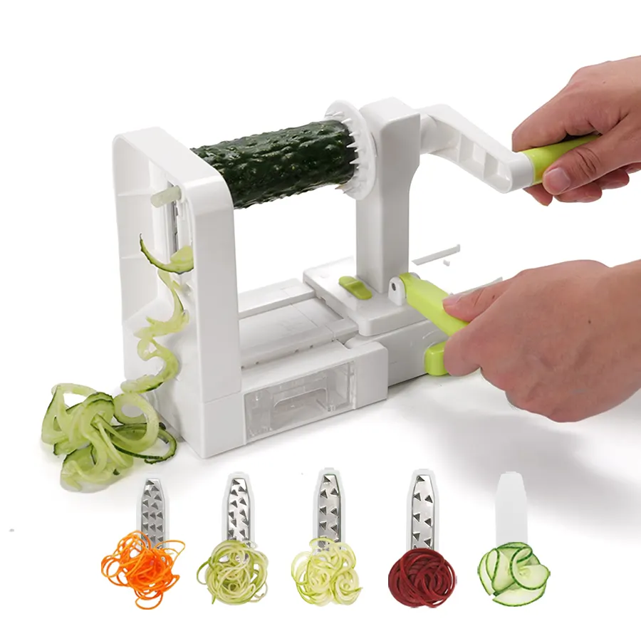 Aksesoris dapur Spiral alat pengiris buah sayuran alat pencacah wortel radiches Salad Cutter lobak sayuran alat