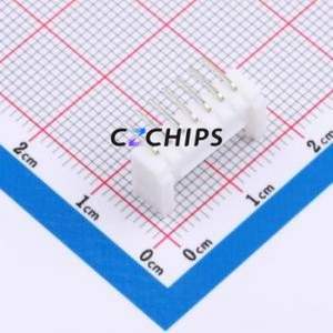 ZX-HY2.0-7PWZ Wire-to-Board Pin Header Bent Lead Through Hole,P=2mm Connector 1x7P 2mm Right Angle Insert HY - Product Image 2