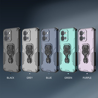 Étui de téléphone de luxe antichoc personnalisé, coque arrière tendance avec anneau en alliage durable à 360° pour IQOO Z11X