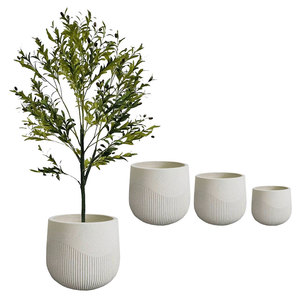 <span class=keywords><strong>Maceta</strong></span> de arcilla de fibra grande para exteriores moderna, <span class=keywords><strong>maceta</strong></span> de fibra de vidrio para Balcón de casa, <span class=keywords><strong>maceta</strong></span> decorativa de hotel de jardín de hormigón grande popular - Product Image 5