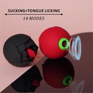2 In 1 gül yalama dil vibratör seks oyuncakları gül oyuncaklar seks mikrofon seks oyuncak kadınlar için - Product Image 6