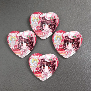 Op maat gemaakte ronde blikken badges met hitte-sublimatie bedrukte labels, cartoon anime metalen knopen, blikken, metaal ambachten - Product Image 3