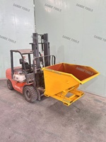 Conteneur à déchets en acier pour chariot élévateur, personnalisable, vente chaude, SANDE Factory