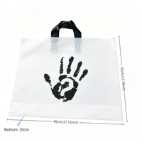 Déstockage – Sac de courses durable en PE avec motif imprimé, poignée souple, idéal pour cadeaux, supermarchés et expositions – Prix abordable