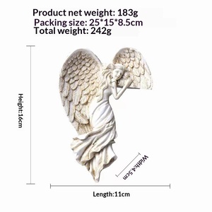 Decoraciones para Marcos <span class=keywords><strong>de</strong></span> Puerta con Alas <span class=keywords><strong>de</strong></span> Ángel, Artesanías <span class=keywords><strong>de</strong></span> Resina, Diseño Clásico Nórdico, Decoración para el Hogar, Fiesta <span class=keywords><strong>de</strong></span> Inauguración <span class=keywords><strong>de</strong></span> Casa - Product Image 3