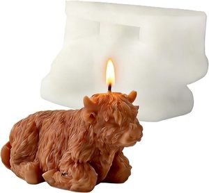 Molde para Velas con Forma <span class=keywords><strong>de</strong></span> <span class=keywords><strong>Vaca</strong></span> Highland, Molde 3D para Velas <span class=keywords><strong>de</strong></span> <span class=keywords><strong>Vaca</strong></span>, Adecuado para Hacer Velas, Decoración <span class=keywords><strong>de</strong></span> Pasteles <span class=keywords><strong>de</strong></span> <span class=keywords><strong>Fondant</strong></span> y Chocolate, Resina Epoxi - Product Image 3