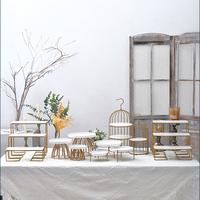 Offre Spéciale : Ensemble de Présentoirs à Gâteaux en Céramique Blanche et Fer Forgé, Style Européen, pour Table de Desserts de Mariage, Thé de l'Après-midi et Buffet Décoratif