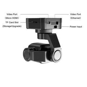 SIYI A8 Drone Mini 4K Zoom PTZ, kamera Gimbal <span class=keywords><strong>3</strong></span> sumbu 8MP Ultra HD 6X semprot untuk pertanian UAV dengan penglihatan malam Starlight - Product Image 3