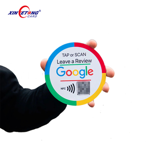 Étiquette NFC <span class=keywords><strong>Google</strong></span> Review 100*100 <span class=keywords><strong>MM</strong></span> ISO 14443A PVC 13.56MHz Étiquette NFC <span class=keywords><strong>Google</strong></span> - Product Image 3