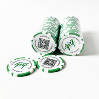 Jetons de poker de golf à impression UV à bas prix Produits de golf colorés et durables Marqueur de balle de golf en plastique avec logo personnalisé
