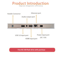 Endoscope médical dentaire électrique portable intégré avec scanner intra-oral numérique HD 17 pouces, application/WiFi HDMI pour moteur endodontique