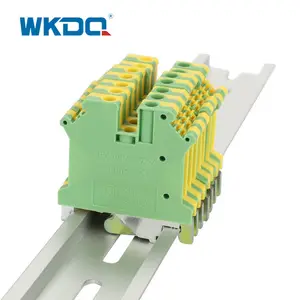 JUSLKG 5N Vít Din Rail Dây Nối Đất Khối Thiết Bị Đầu Cuối