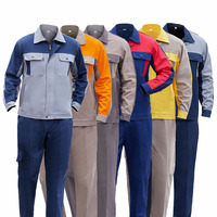 Combinaisons de travail personnalisées 100% coton, veste et pantalon de protection de sécurité à manches longues, respirantes, unisexes, pour les travailleurs du bâtiment