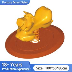 Caballito de balancín con forma de cerdito para niños y bebés, juguete de exterior para parque infantil. - Product Image 3