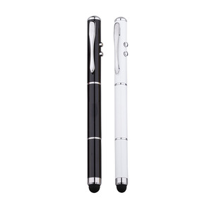 <span class=keywords><strong>4</strong></span> en 1 grabado láser multifunción stylus táctil herramienta de luz led de bola de metal de la pluma - Product Image 4