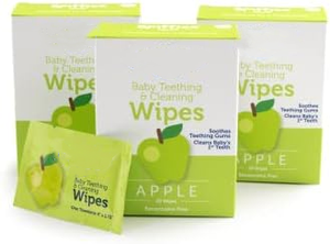 Lingettes dentaires simples avec logo personnalisé Lingettes dentaires pour soins bucco-dentaires au xylitol naturel sans <span class=keywords><strong>alcool</strong></span> <span class=keywords><strong>pomme</strong></span> et raisin pour bébé - Product Image 2