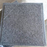 Dalles de pavage extérieures modernes en granit G654 gris flammé, légères, 300x300mm, 30mm d'épaisseur, pour allée