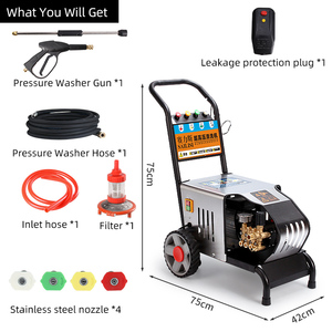 Nettoyeur haute pression électrique 100 bars 1500 W, machine à laver portable pour voitures, nettoyage de la maison et du jardin - Product Image 2