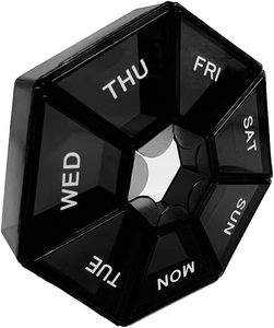 Portable 7-Compartment Mini Grids Plastic <b>Pill</b> Storage <b>Case</b> 7-Week Organizer with One Week Features <b>for</b> Jewelry Storage - Product Image 1