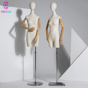 Maniquí de Medio Cuerpo Femenino Realista, Curvilíneo, Elegante, Versátil y Estable para Centro Comercial, Servicio OEM - Product Image 1