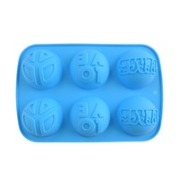 Moule à muffins en silicone à 6 cavités de vente chaude pour plats et casseroles de cuisson