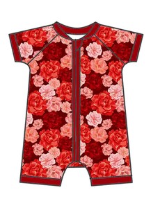 Qingli Oem بدون رسوم جمركية رومبر أطفال فاخر من الخيزران بأكمام قصيرة وسحاب ثنائي الاتجاه - Product Image 5