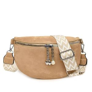 Sacs tendance pour femmes à porter en bandoulière - Grande capacité, sac <span class=keywords><strong>banane</strong></span> en cuir vegan souple, sangle large réglable et amovible, fermeture éclair, RFID - Product Image 3